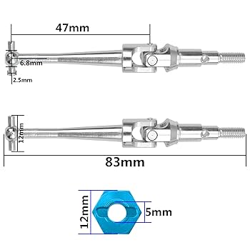 パーツ lsobcadinagano Amazon.com: ShareGoo Steel CVD Drive Shaft Dogbone w/Hex